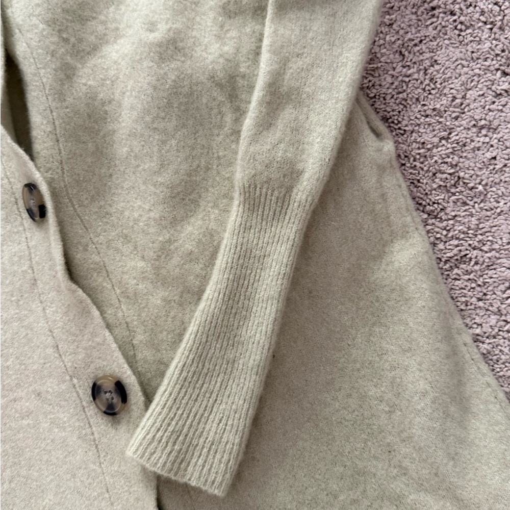Women XXS Everlane The Cozy Stretch Long Duster Cardigan Sweater Hooded Jacket - Picture 9 of 11